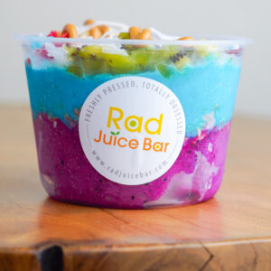 Blue spirulina and pitaya superfood bowl